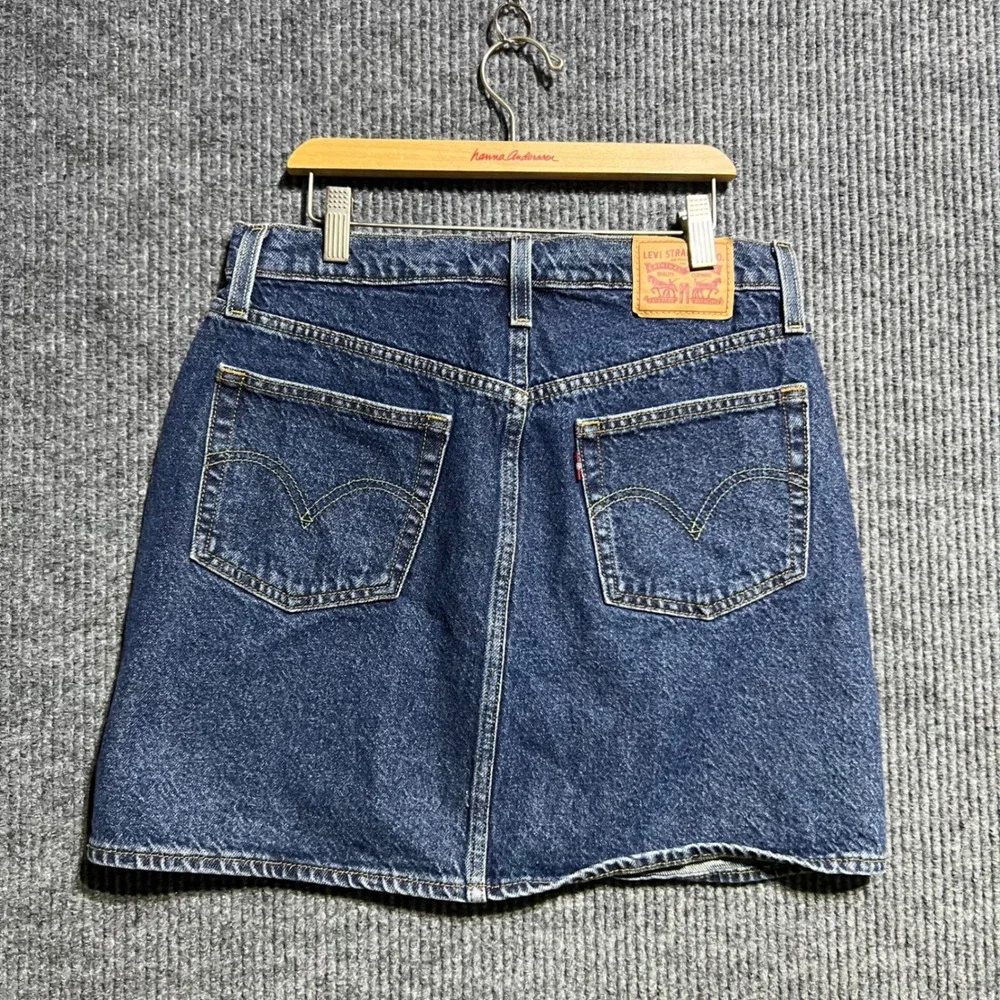Levis Denim Mini Skirt Womens 29 Blue Indigo A-Line Casual 79752-0007